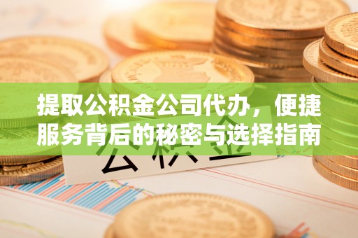 观音提取公积金公司代办，便捷服务背后的秘密与选择指南