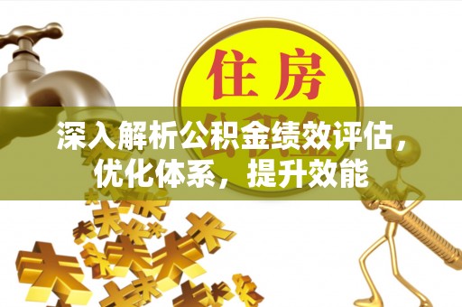 观音深入解析公积金绩效评估，优化体系，提升效能