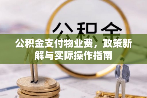 观音公积金支付物业费，政策新解与实际操作指南