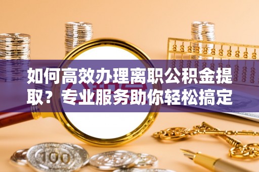 观音如何高效办理离职公积金提取？专业服务助你轻松搞定