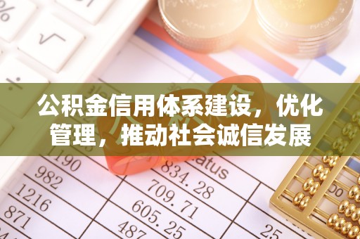 观音公积金信用体系建设，优化管理，推动社会诚信发展