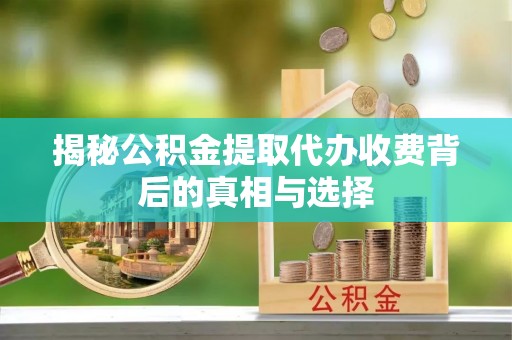 观音揭秘公积金提取代办收费背后的真相与选择