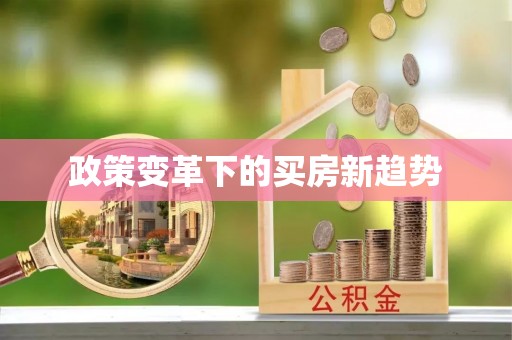 观音政策变革下的买房新趋势