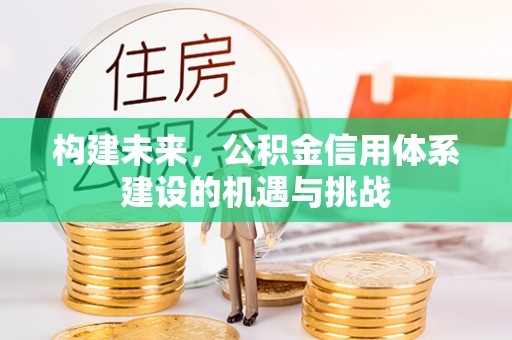 观音构建未来，公积金信用体系建设的机遇与挑战