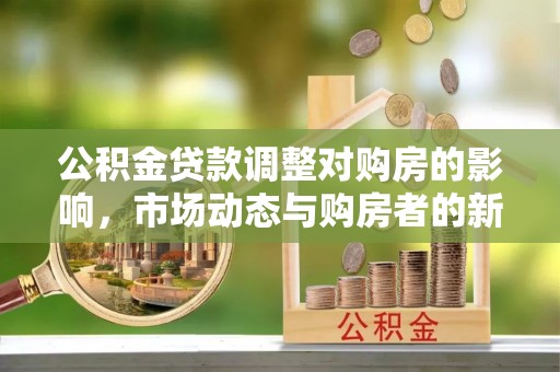观音公积金贷款调整对购房的影响，市场动态与购房者的新选择