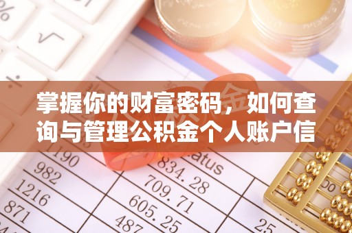 观音掌握你的财富密码，如何查询与管理公积金个人账户信息