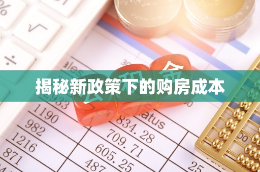 观音揭秘新政策下的购房成本