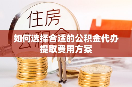 观音如何选择合适的公积金代办提取费用方案