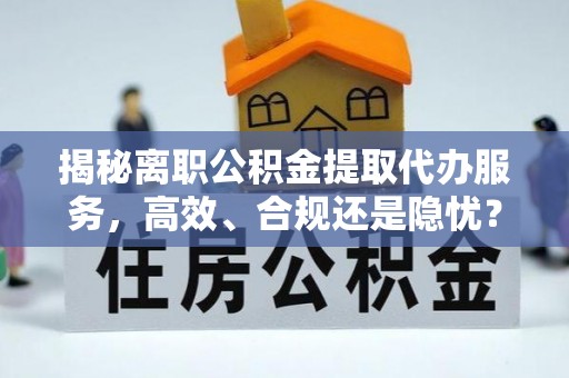 观音揭秘离职公积金提取代办服务，高效、合规还是隐忧？
